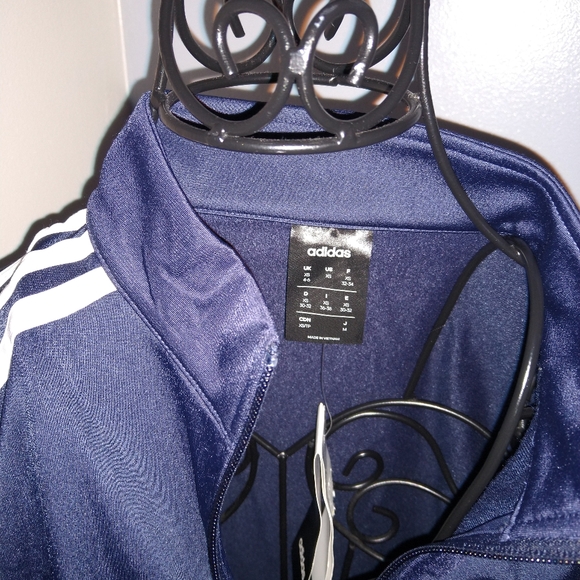 Adidas blue track jacket size S - Picture 3 of 5